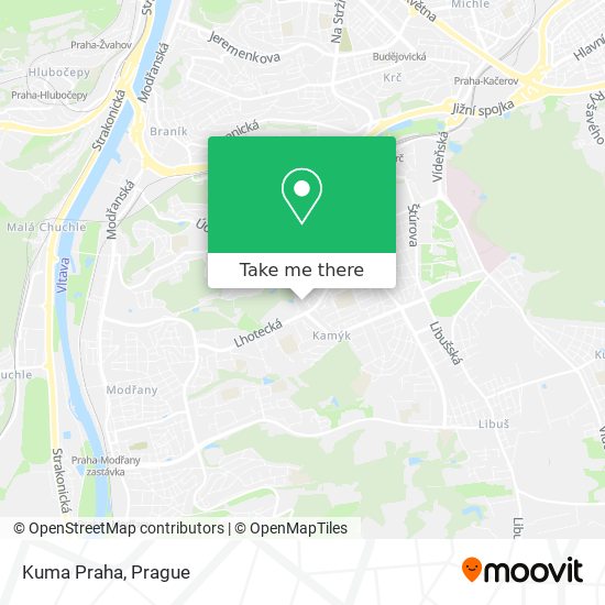 Kuma Praha map