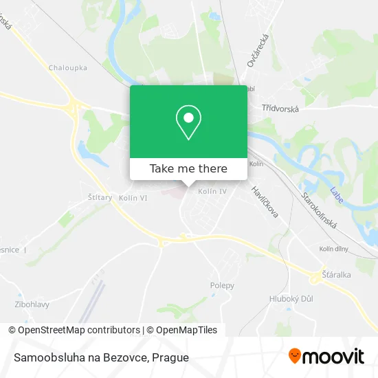 Samoobsluha na Bezovce map