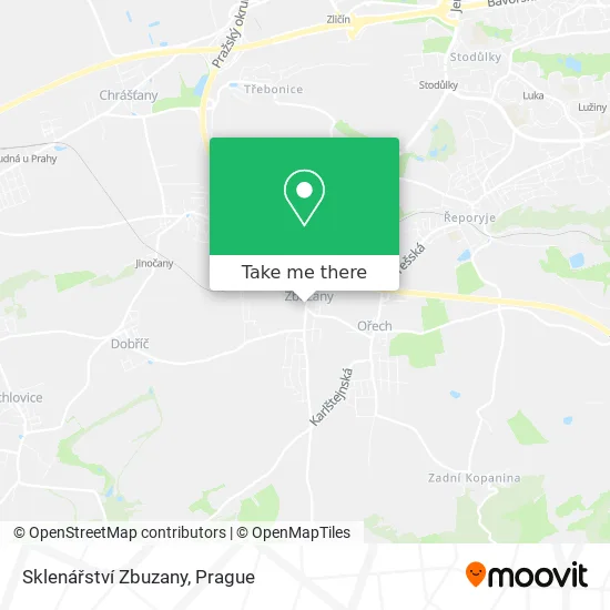 Карта Sklenářství Zbuzany