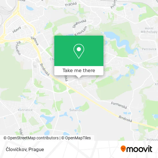 Карта Človíčkov