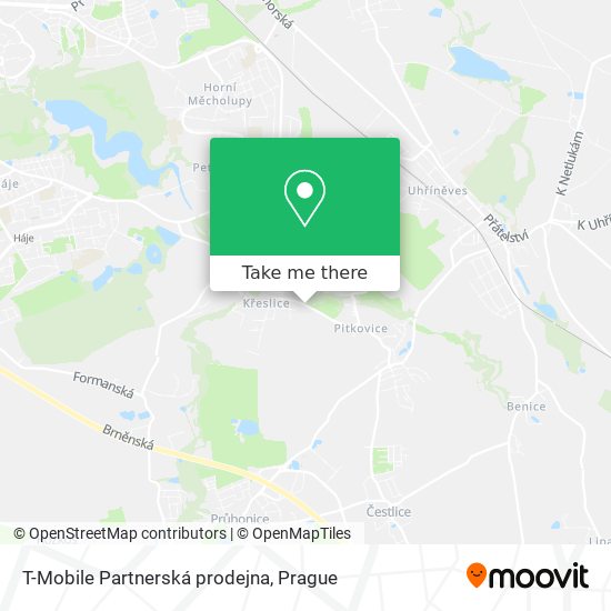 T-Mobile Partnerská prodejna map