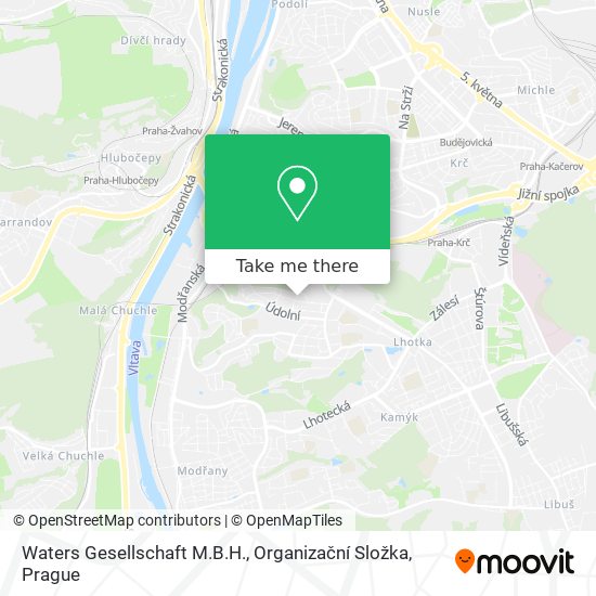 Waters Gesellschaft M.B.H., Organizační Složka map