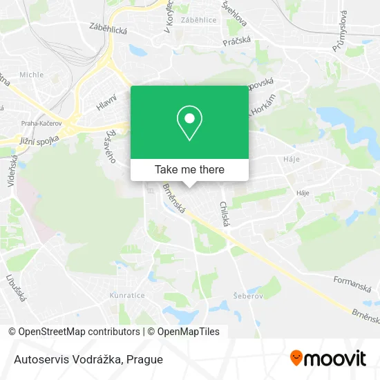 Карта Autoservis Vodrážka