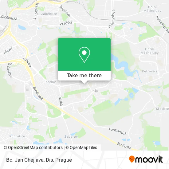 Карта Bc. Jan Chejlava, Dis