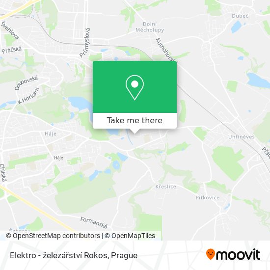 Elektro - železářství Rokos map