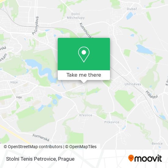 Stolní Tenis Petrovice map
