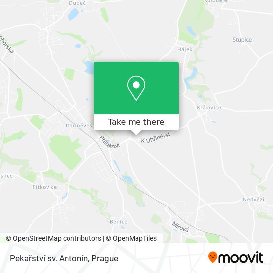 Pekařství sv. Antonín map