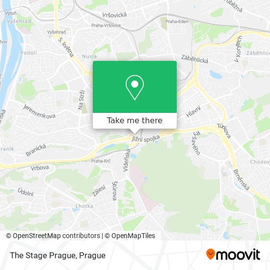 The Stage Prague map