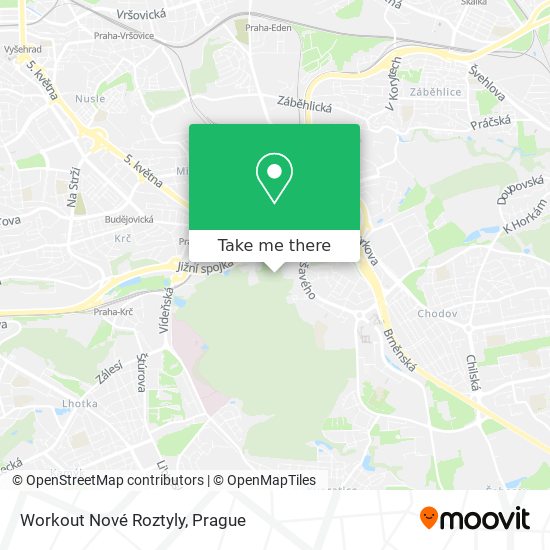 Workout Nové Roztyly map