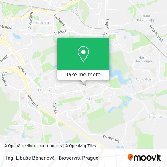 Ing. Libuše Běhanová - Bioservis map
