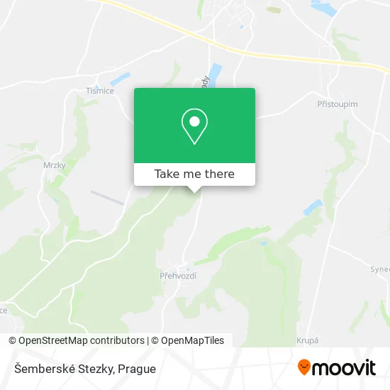 Карта Šemberské Stezky