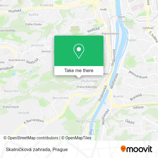 Карта Skalničková zahrada