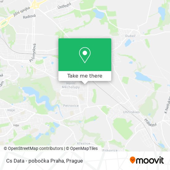 Cs Data - pobočka Praha map