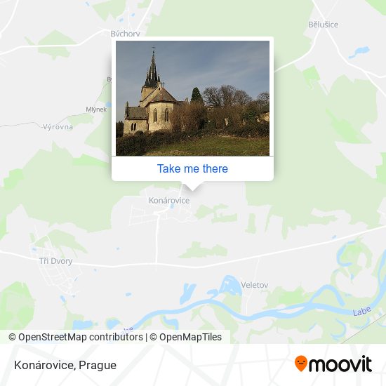 Карта Konárovice