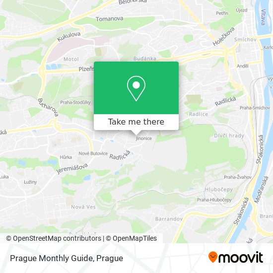 Prague Monthly Guide map