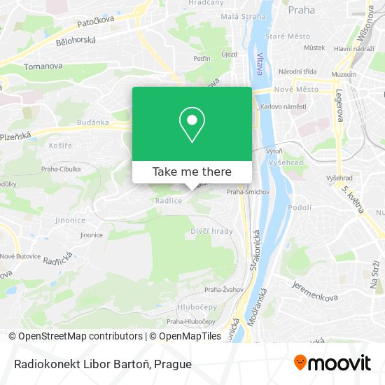 Radiokonekt Libor Bartoň map