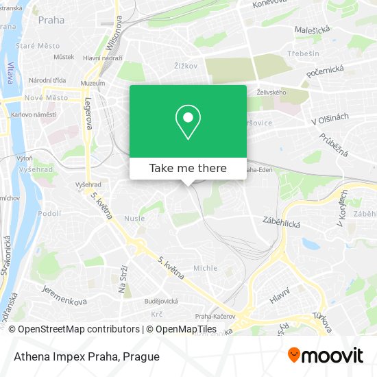 Athena Impex Praha map