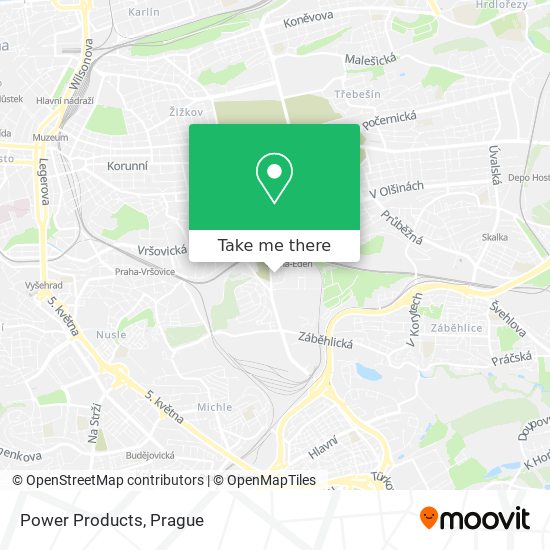 Power Products map