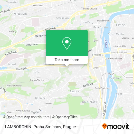 LAMBORGHINI Praha-Smíchov map