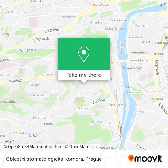 Oblastní stomatologická Komora map