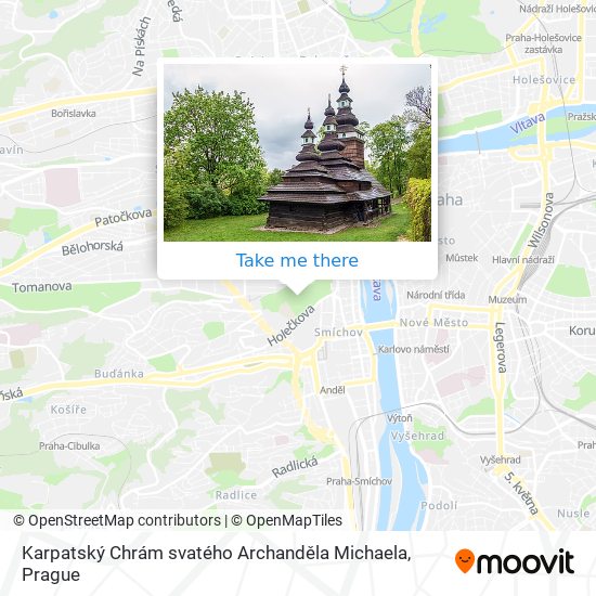 Karpatský Chrám svatého Archanděla Michaela map