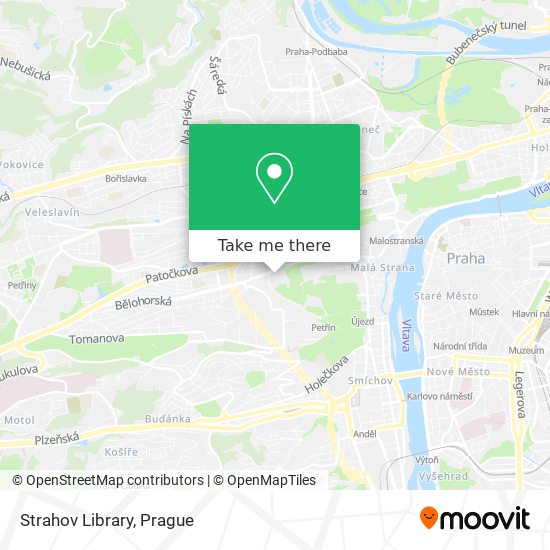 Strahov Library map