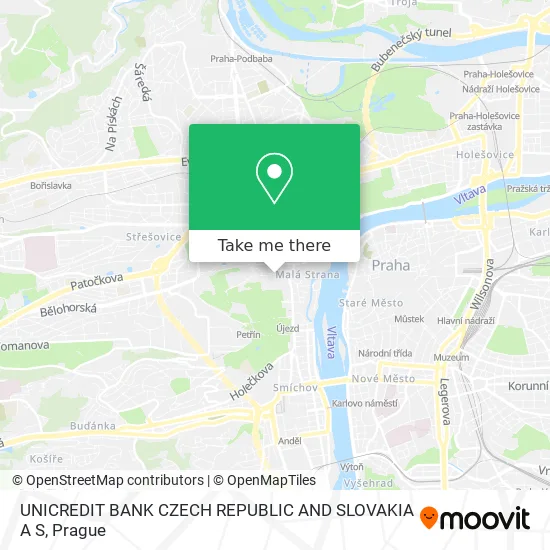 Карта UNICREDIT BANK CZECH REPUBLIC AND SLOVAKIA A S