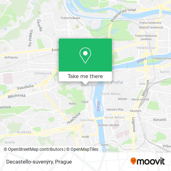 Decastello-suvenýry map