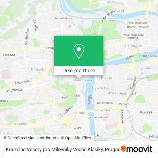 Kouzelné Večery pro Milovníky Věčné Klasiky map