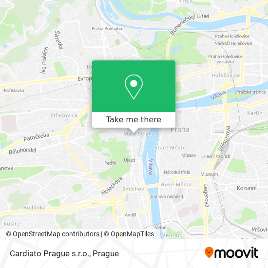 Карта Cardiato Prague s.r.o.