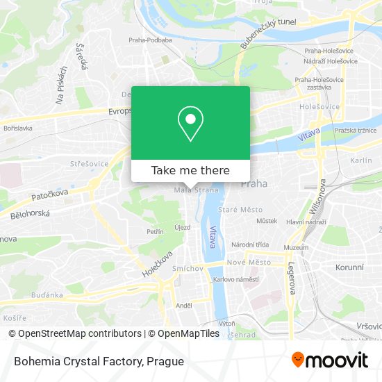 Карта Bohemia Crystal Factory