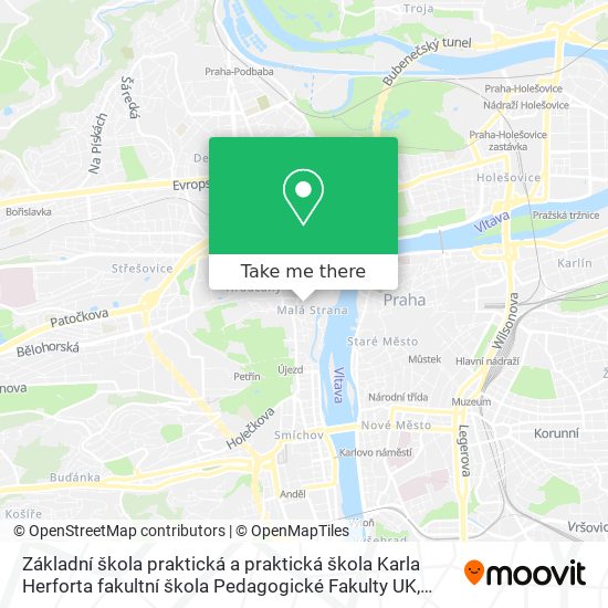 Základní škola praktická a praktická škola Karla Herforta fakultní škola Pedagogické Fakulty UK map