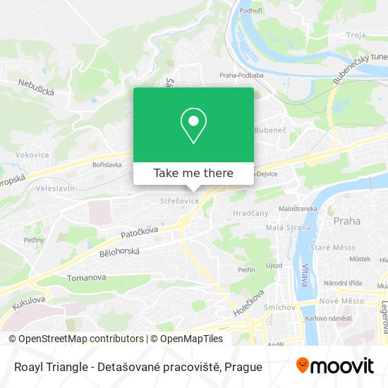 Roayl Triangle - Detašované pracoviště map