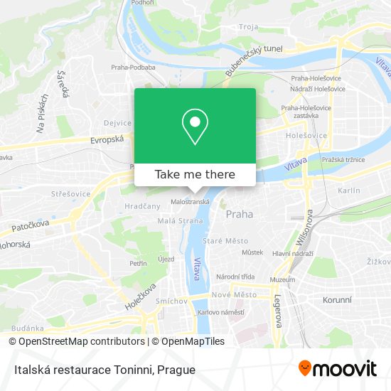 Italská restaurace Toninni map