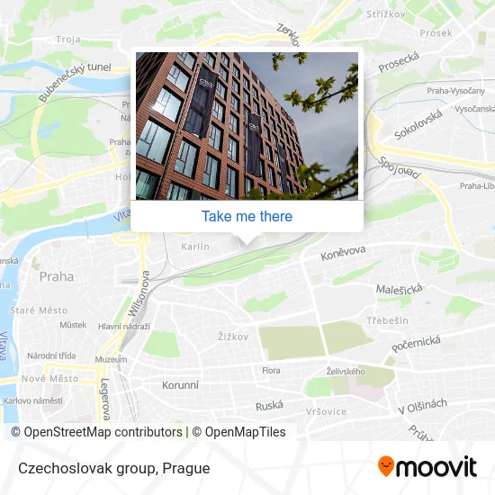 Карта Czechoslovak group