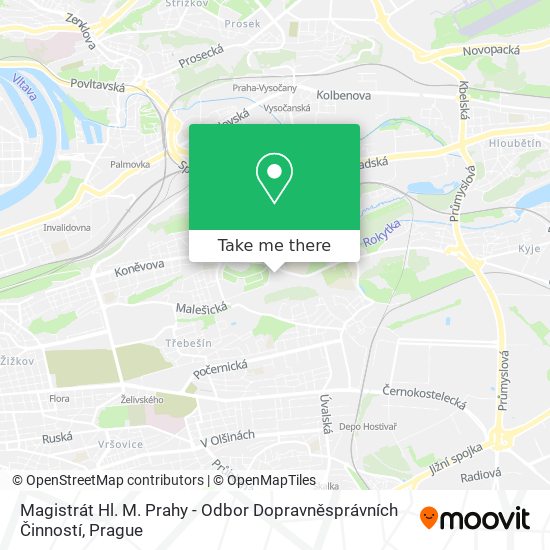 Magistrát Hl. M. Prahy - Odbor Dopravněsprávních Činností map
