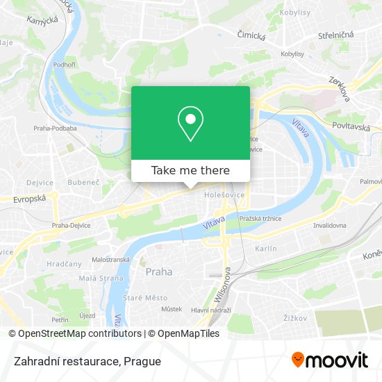 Zahradní restaurace map