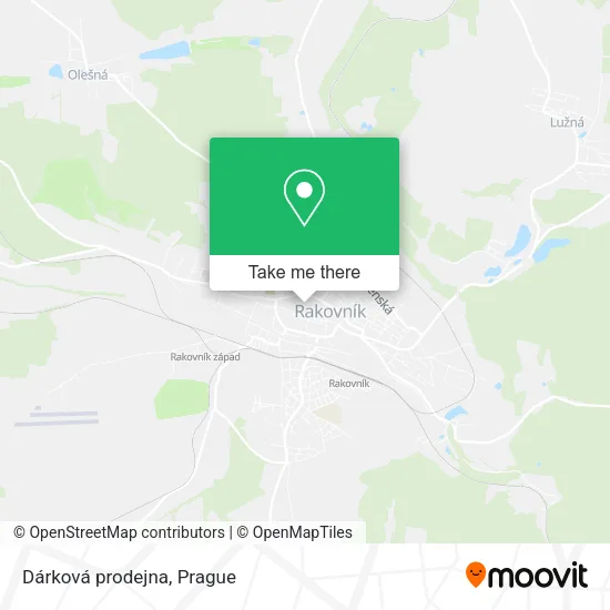 Карта Dárková prodejna