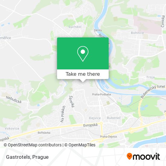 Gastrotels map