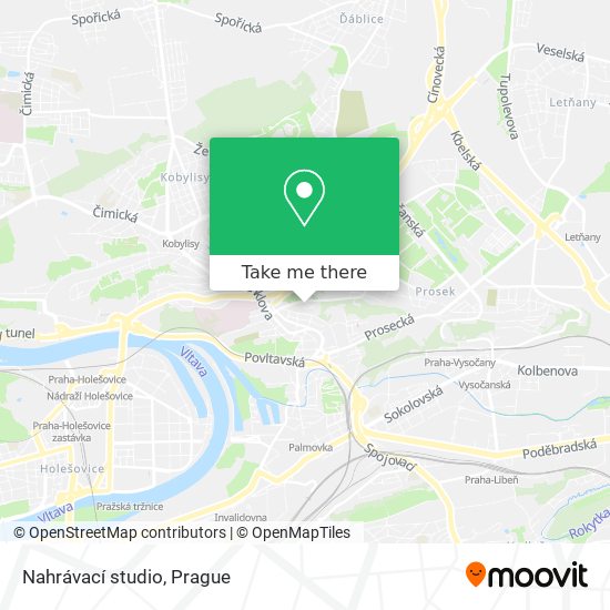 Nahrávací studio map