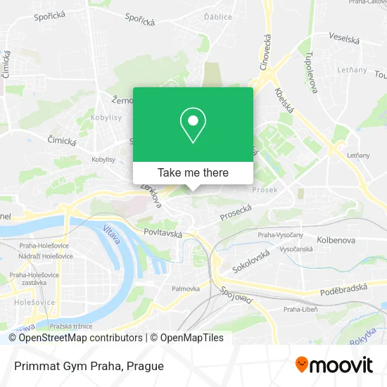 Карта Primmat Gym Praha