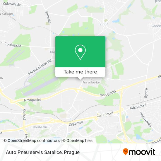 Карта Auto Pneu servis Satalice