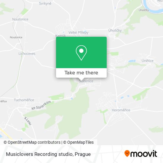 Musiclovers Recording studio map