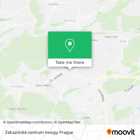 Карта Zákaznické centrum Innogy