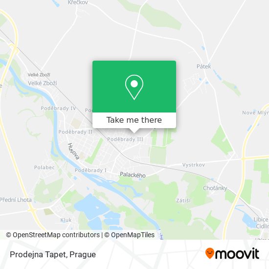 Prodejna Tapet map