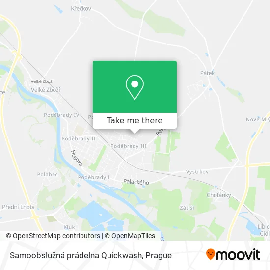 Карта Samoobslužná prádelna Quickwash