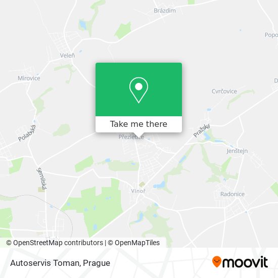 Autoservis Toman map