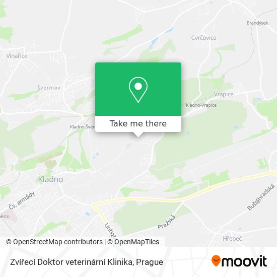 Zvířecí Doktor veterinární Klinika map