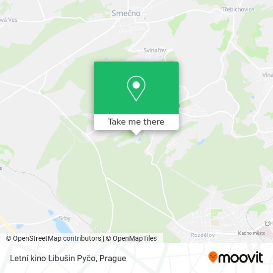 Letní kino Libušin Pyčo map