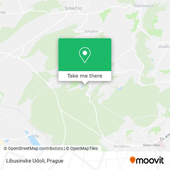 Libusinske Udoli map